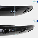 Spec-D Tuning 4PC Front + Rear Smooth Paintable Pocket Rivet Style Fender Flares Compatible with 2004-2008 Ford F150 Styleside